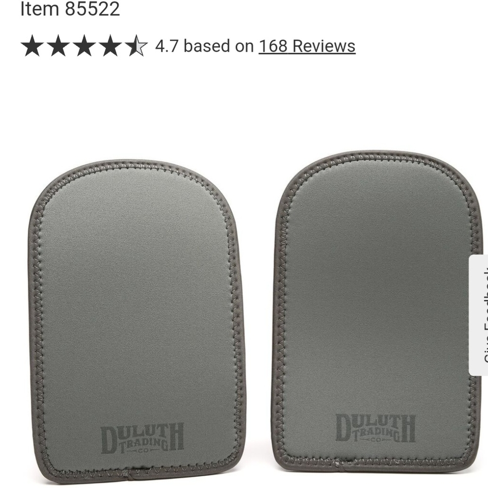 Duluth Trading Gray Knee Pads